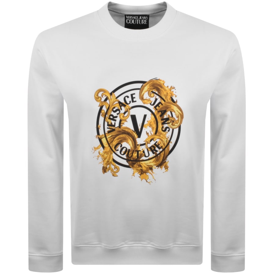 Versace Jeans Couture Logo Sweatshirt White | Mainline Menswear x